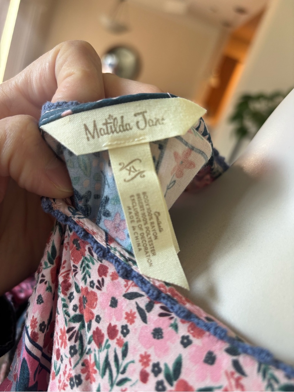 Matilda Jane Patchwork Floral Maxi Dress in Pink & Blue - Picture 4 of 4
